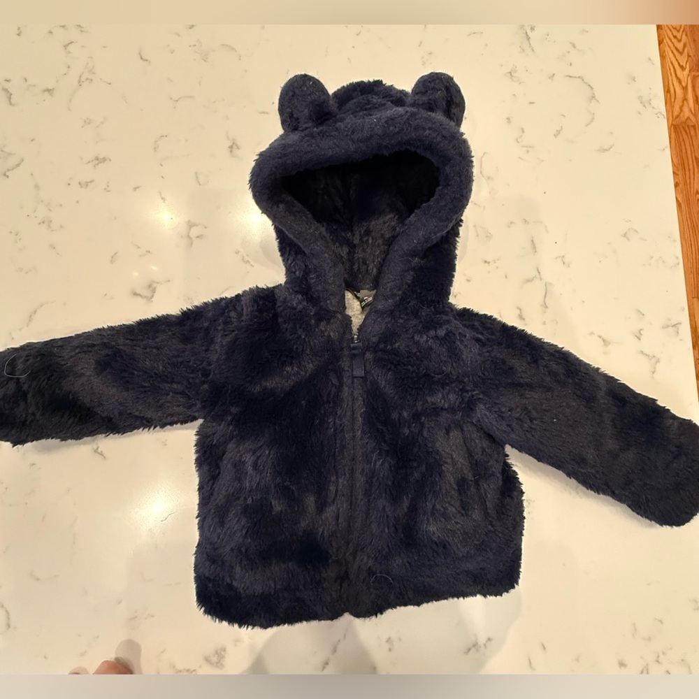 6-12 month Eddie Bauer Midnight Bear Faux Fur Jacket